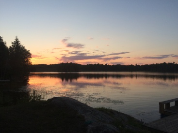 Sunset on Bow Lake.